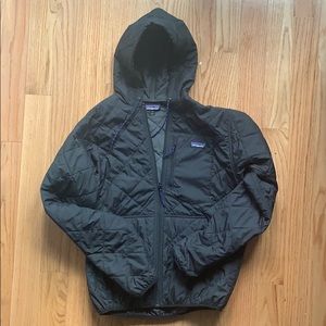 Patagonia Quilted Bomber Hoody - Medium Black NWOT